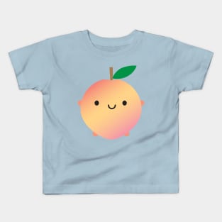 Kawaii Peach Kids T-Shirt